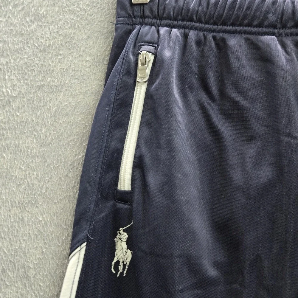 Polo Ralph Lauren Men Activewear Pants L Navy Embroidered Track Fleece